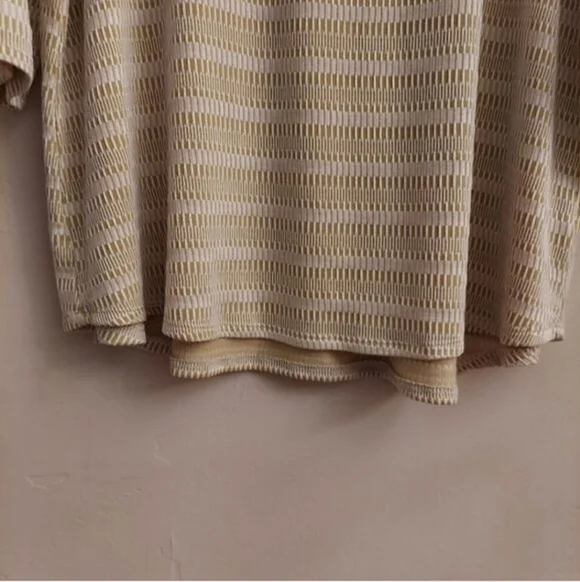 NEW 89th & MADISON Striped Pattern Scoop Neck Flowy Pullover Top - Picture 5 of 11